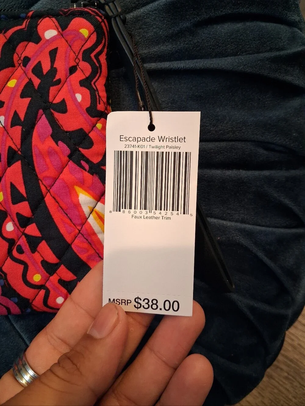 Vera Bradley quilted cosmetic